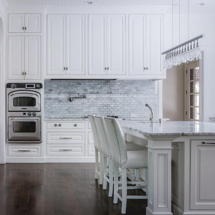 ceiling height white kitchen cabinets - iowa remodels