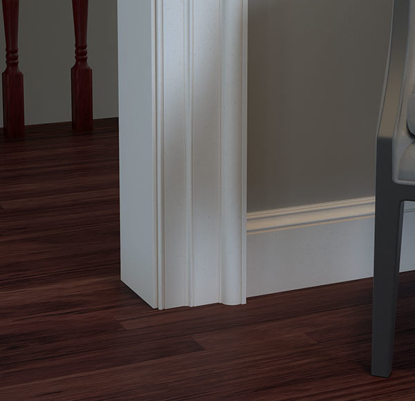 Classic White Baseboard Trim without Shoe