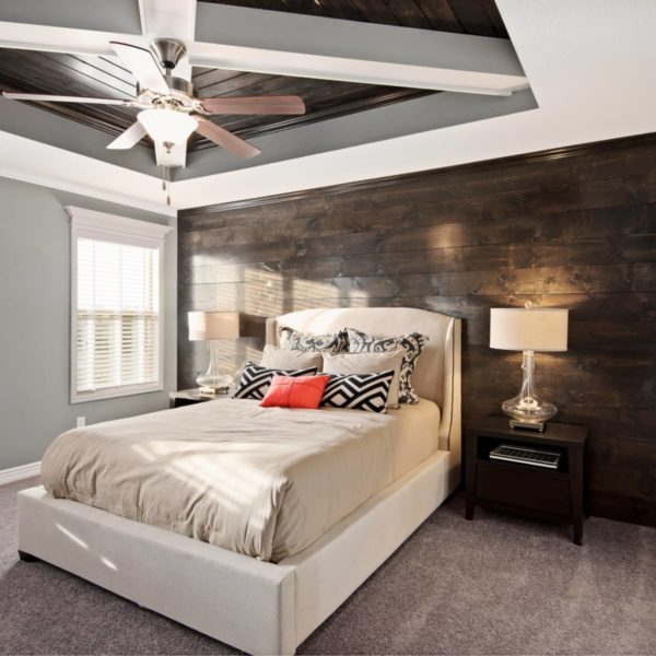 Reclaimed Wood Bedroom Accent Wall