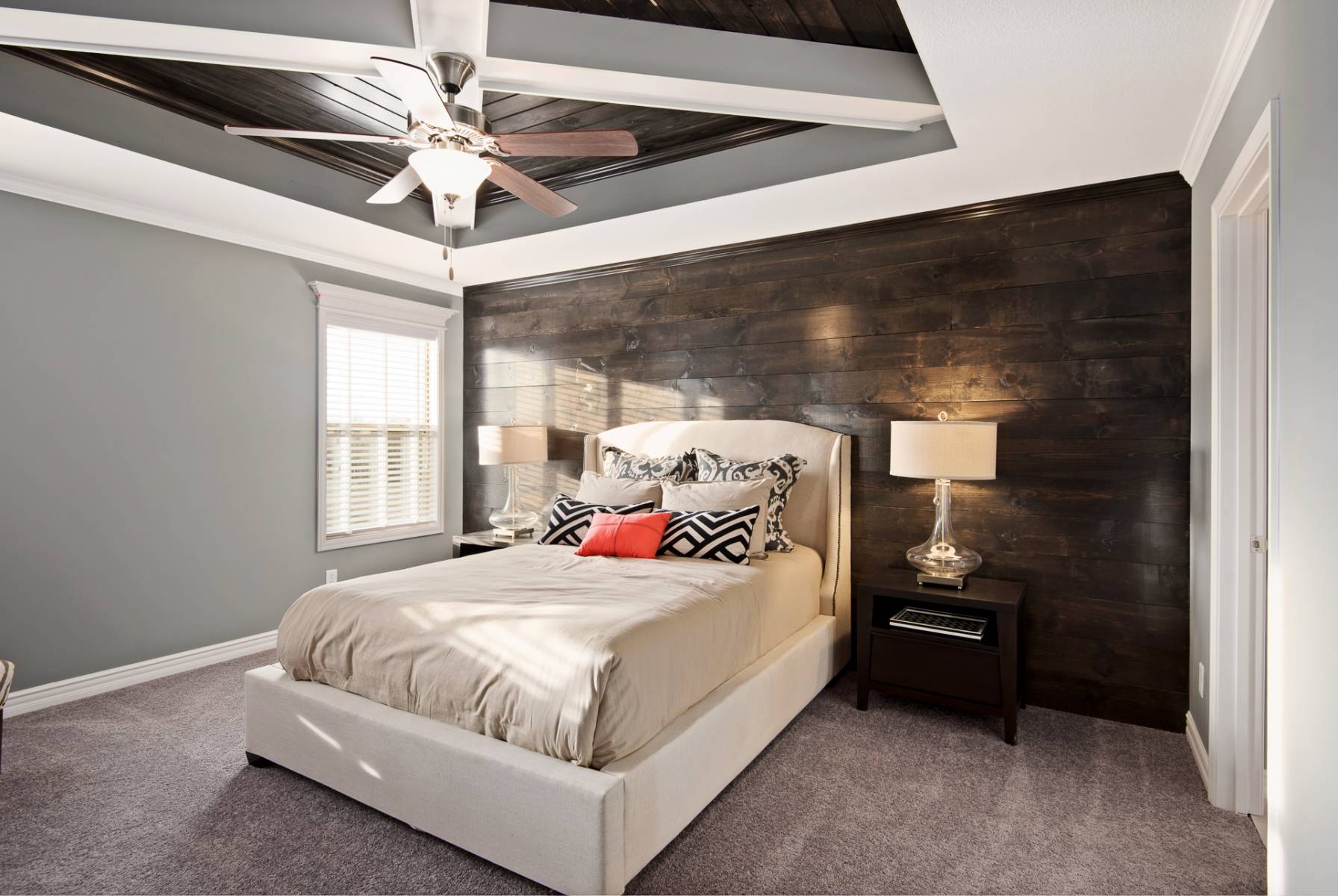 Reclaimed Wood Bedroom Accent Wall - Iowa Remodels