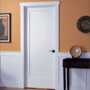 White Interior Shaker Door 1 Panel