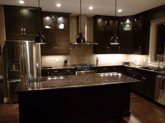 Black Woodwork in Kitchen Remodeling